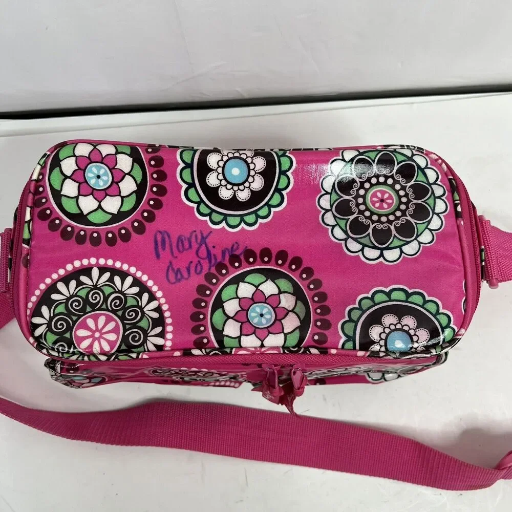 Vera Bradley Pink Cupcakes Insulated Cooler Lunch‎ Box Bag Tote Retired One Size